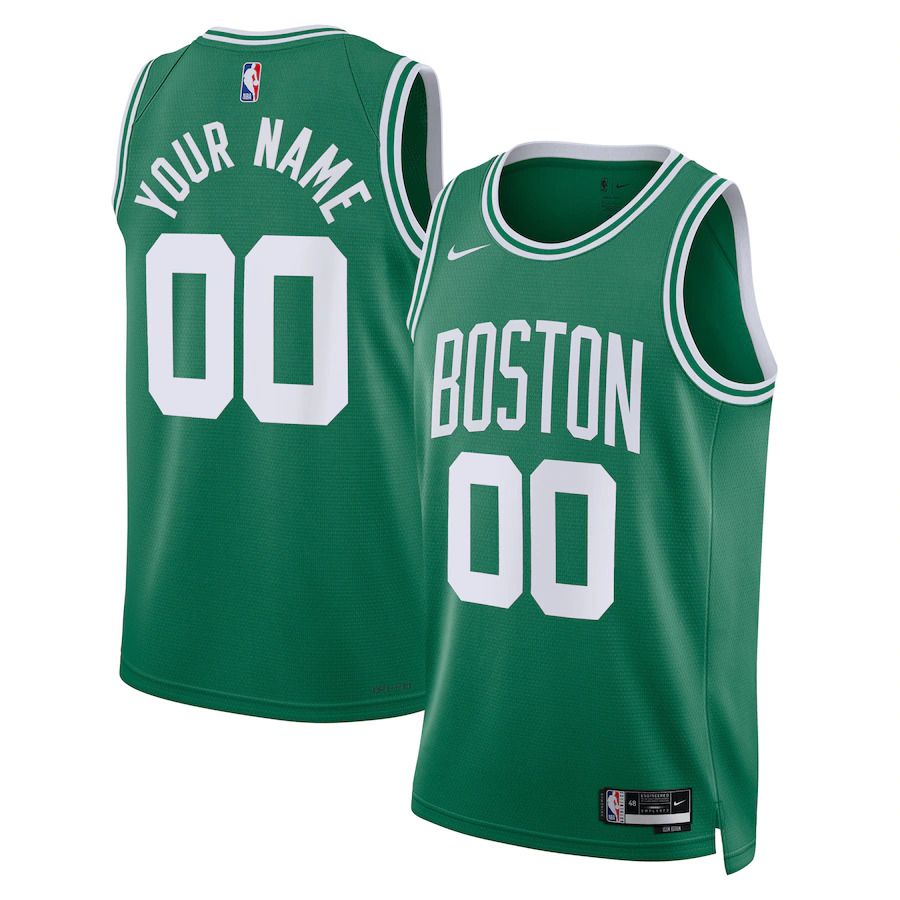 Men Boston Celtics Nike Kelly Green Icon Edition 2022-23 Swingman Custom NBA Jersey